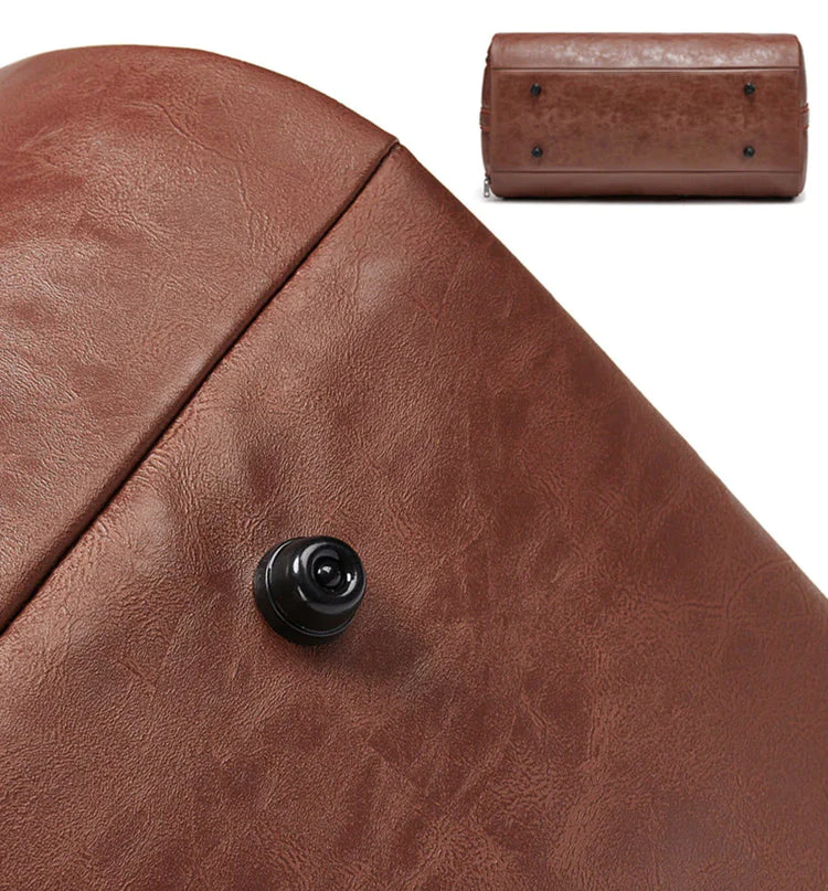 SVANDY men’s leather duffel bag for travel