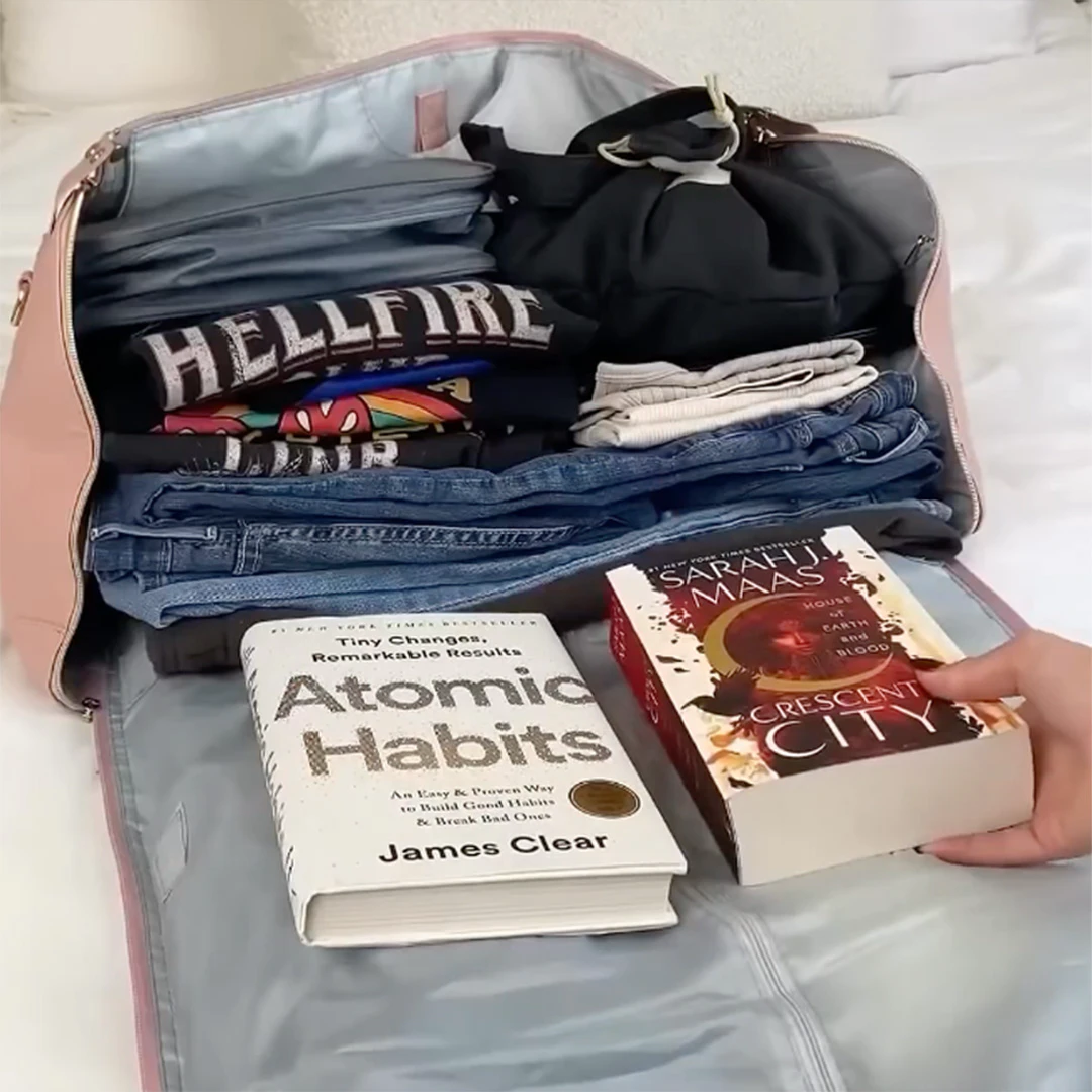 carry on travel bag interior for business and leisure